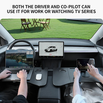 for Tesla Model XS 3 Y Highland Juniper 2018-2025 Steering Wheel Laptop Tray Food Desk Portable Office Table Car Accessories