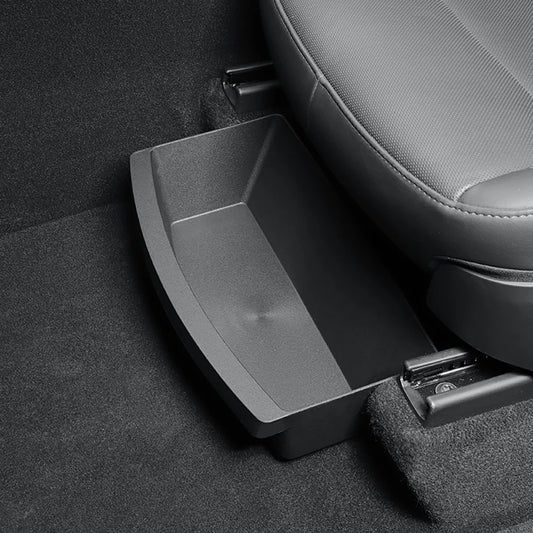 For Tesla New Model Y 2025 Launch Juniper Front Seats under Seat Drawer TPE Storage Box
