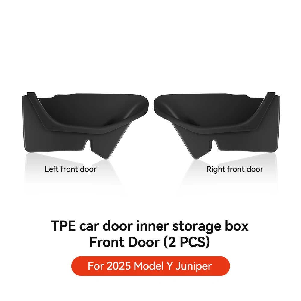 for Tesla Model Y Juniper Model 3 Highland Door Side Storage Box Full-Cover Front and Rear Interior Storage Box Accessories