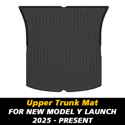 For Tesla New Model Y Launch 2025 Front and Back Trunk Mat TPE Carpet Waterproof Weather-Resistant Pads up and down Layer Mats